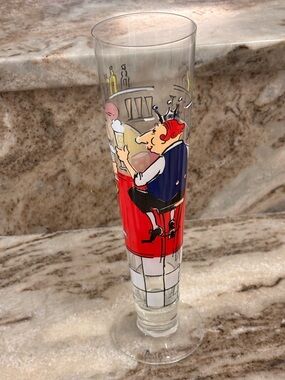 RITZENHOFF KLAUS MEINHARDT 9.75" Pilsner Glass Art ROGER SELDON King Germany